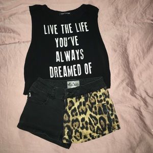 Royal Bones Mini Shorts