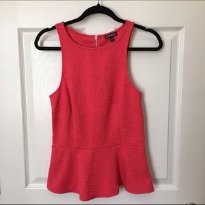 Hot Pink Peplum Blouse