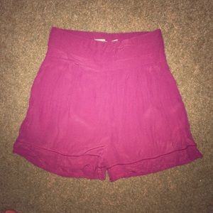 ANTHROPOLOGIE High Waisted stretchy band shorts