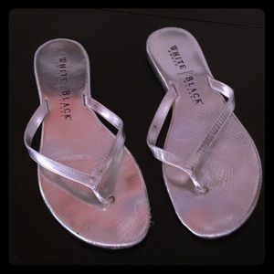 WHBM Silver Flipflops