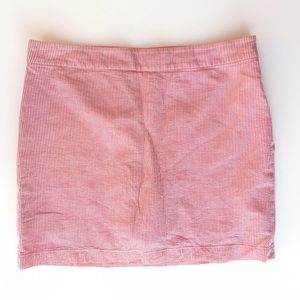 Talbots Red Seersucker Mini A-Line Skort