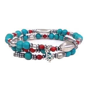 Turquoise Coil Bracelet
