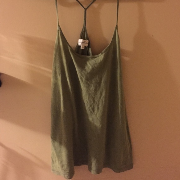 Olive green tank top