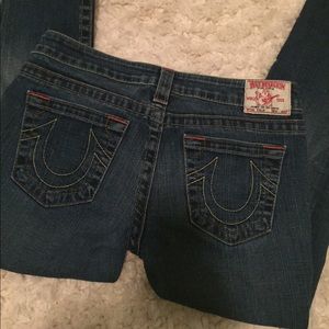 True Religion Ripped Skinny Leg Jeans
