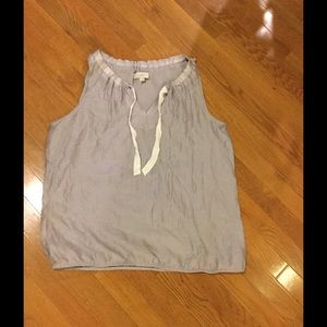 Loft Sleeveless Metallic Lavender Top