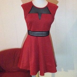 Black and red dress