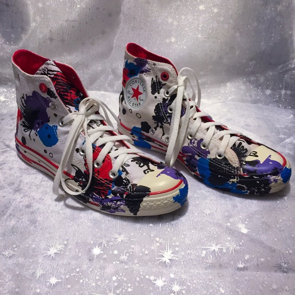 decorated converse high tops