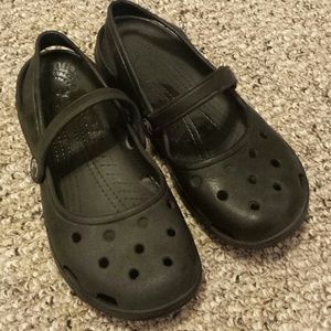 Black Mary Jane Crocs
