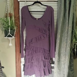 Purple Ruffle Dress