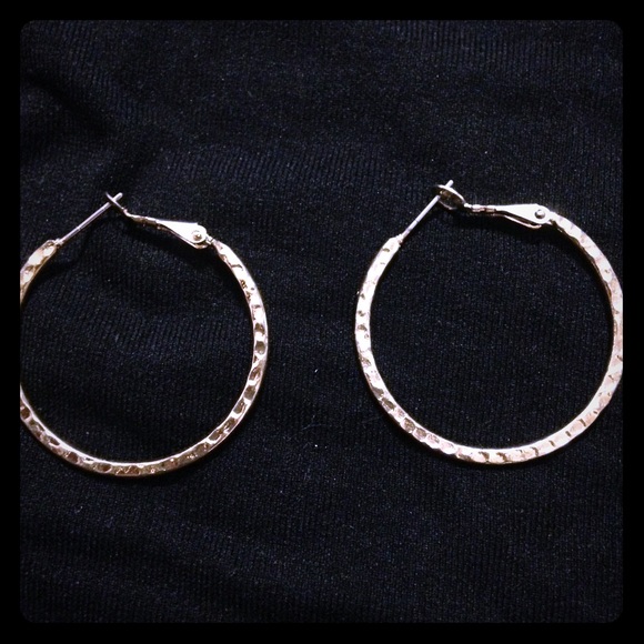 Gold tone hoops