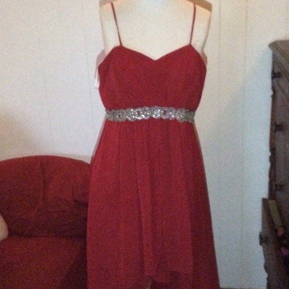Red Spaghetti Strap Prom/Bridesmaids dress