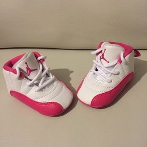 Retro 12's pink and white