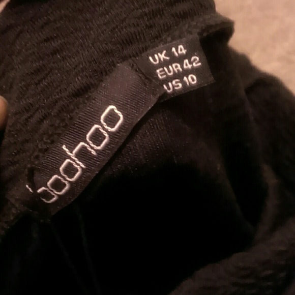 Cleo Textured Asymmetric Mini Skirt - Picture 2 of 4