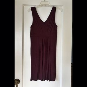 MUST GO! LOFT NWOT Purple V-neck Dress