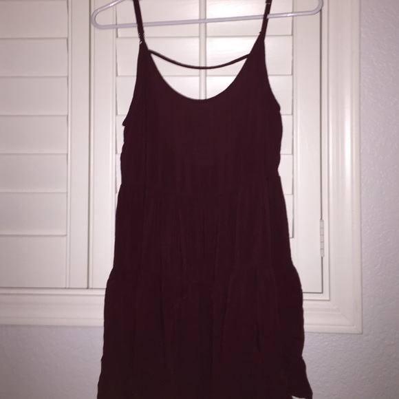 maroon brandy melville dress