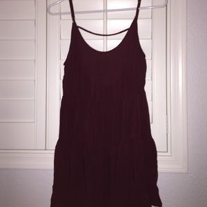 maroon brandy melville dress