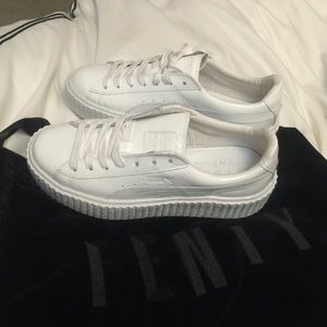 Rihanna x puma white creepers
