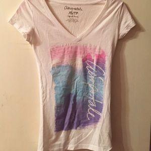 Aeropostale tee with multicolored design