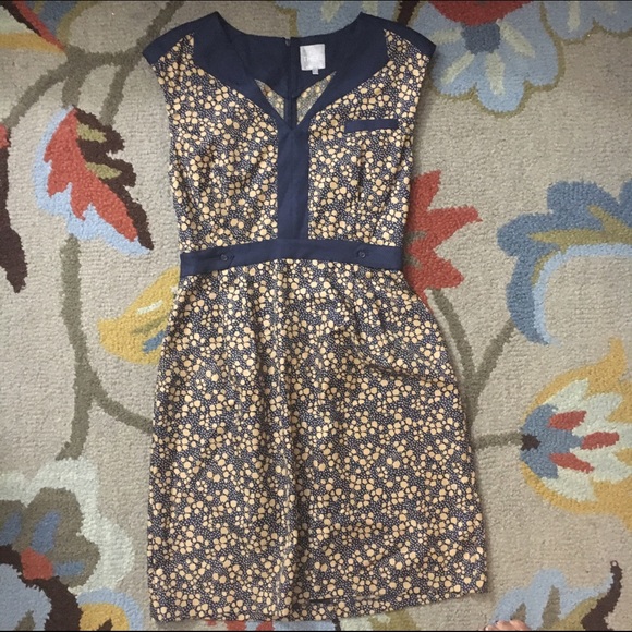 Anthro Tile Confetti Sailor Dress 10✂️Final price - Picture 2 of 3