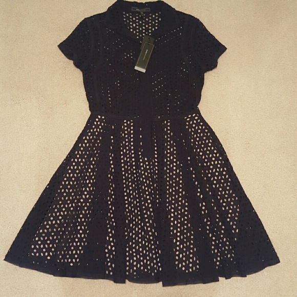 BCBGMaxAzria Dasha Full Skirt Button-Down Dress