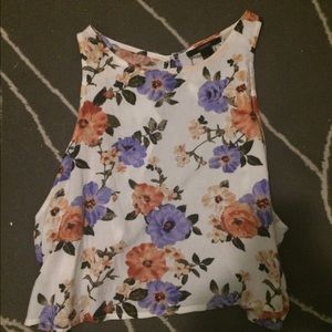 Forever 21 floral swing tank