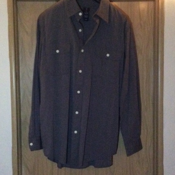 Men's Grey Button Down