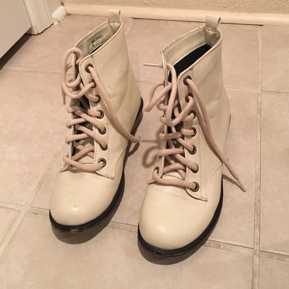 White ankle boots!