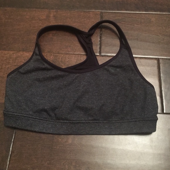 Charcoal grey sport bra