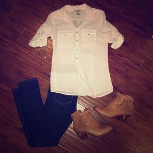 White button up shirt