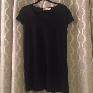 Fighting eel black mini dress with sleeves