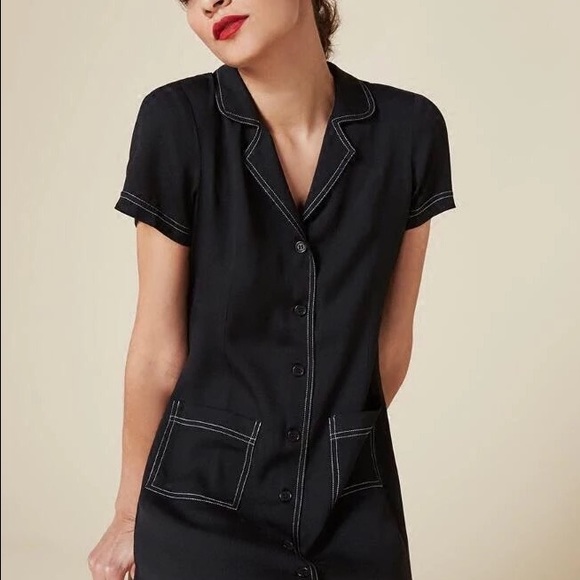 Reformation Black mini dress