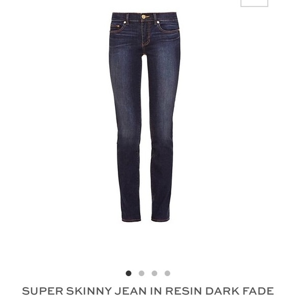 Tory Burch Super Skinny Jean in Resin Dark Fade