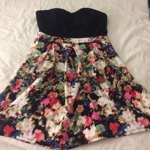 Black/Floral Party Dress