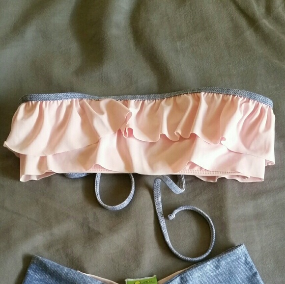 Lolli swim ruffle bandeau, size small