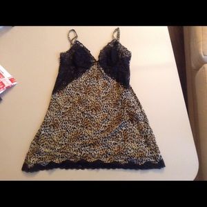 Victoria"s Secret Leopard print lingerie top. Med