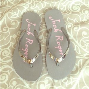 Jack Rogers flip flops - Silver