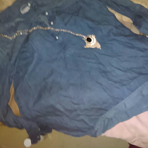 Blue jean style shirt