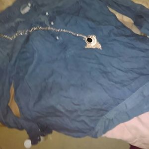 Blue jean style shirt