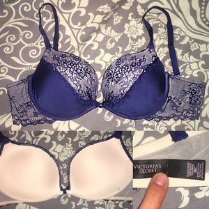 💚sold💚VS 36C Rhinestone embellished push up bra