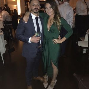 Jluxe label emerald green dress