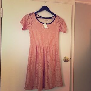 Salmon pink dress