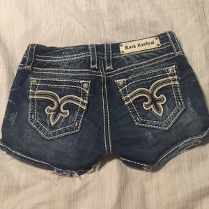 Rock Revival Distressed Denim Shorts