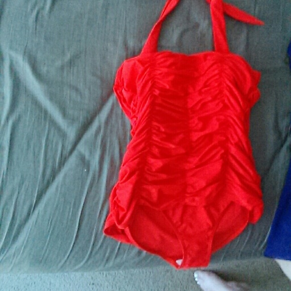 Red Retro Swimsuit
