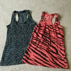 Bundle of 2 cute Zebra Tanks great Condition!