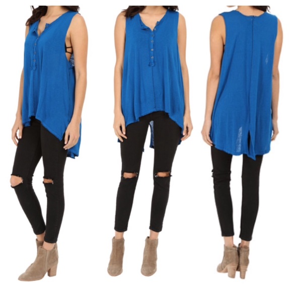 Free People We the Free Union Henley Tunic Tank