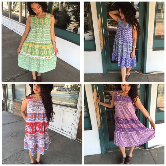 90's bohemian summer dresses - Picture 3 of 4