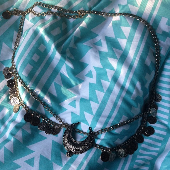 Cute moon waist chain