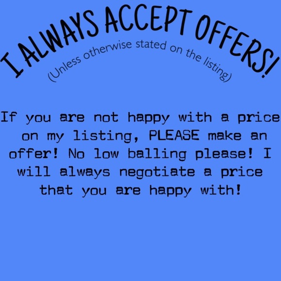 MAKE AN OFFER ON ANY OF MY LISTINGS