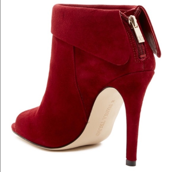 🔥Sold🔥Ivanka Trump  Peep Toe Bootie - Picture 2 of 4