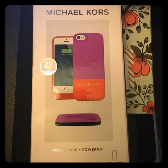 Michael Kors phone case and battery charger